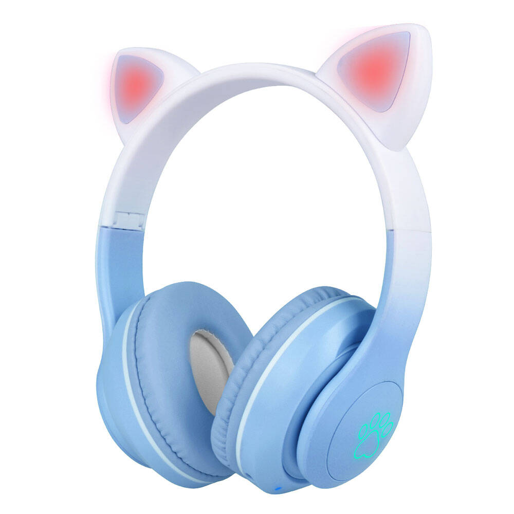 Cepax STN-28 Pro Kedi Kulaklı Tasarımlı RGB Işıklı Bluetooth Kulaklık - 8 Cepax STN-28 Pro Kedi Kulaklı Tasarımlı RGB Işıklı Bluetooth Kulaklık - 8